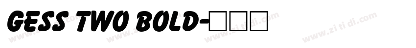 GESS TWO BOLD字体转换